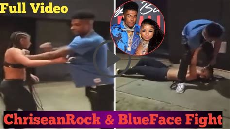 chriseanrock fight|Blueface, Chrisean Rock Brawl On Hollywood Street